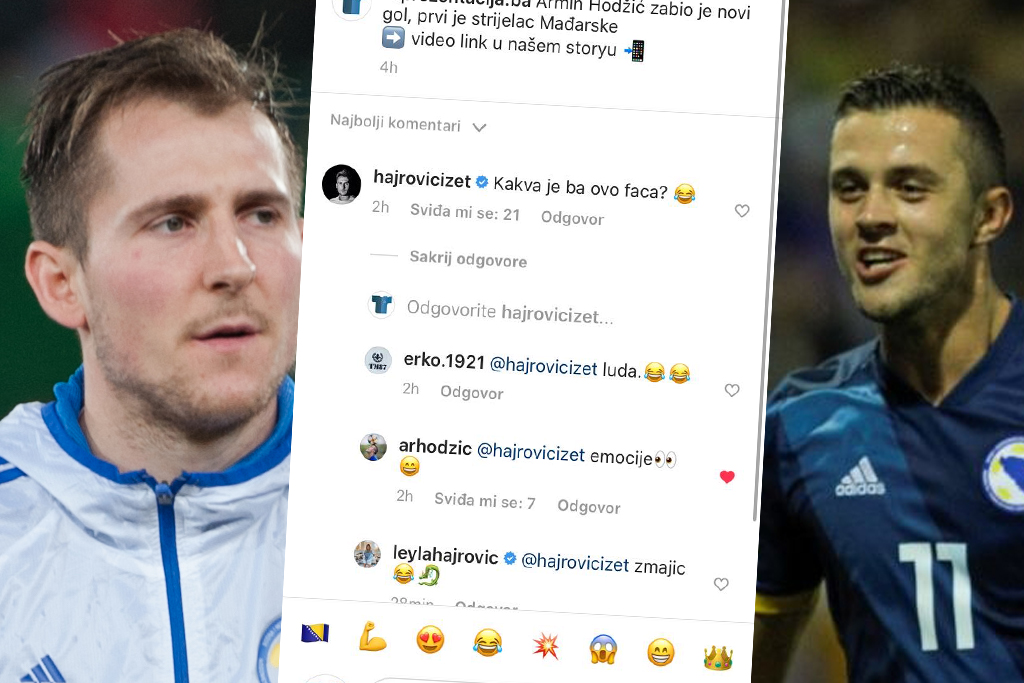 Izet Hajrovic Prozvao Armina Hodzica Na Nasem Instagramu Kakva Je Ovo Ba Faca Reprezentacija Ba